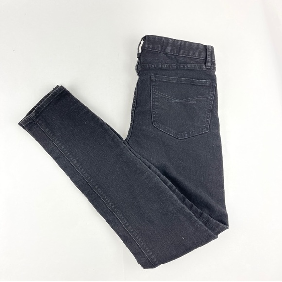 Gap 1969 Jeans Womens 28/6 Always Skinny Black Pockets - Picture 1 of 16